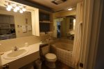 Full Bathroom on first level of Loft Condo in Waterville Valley
